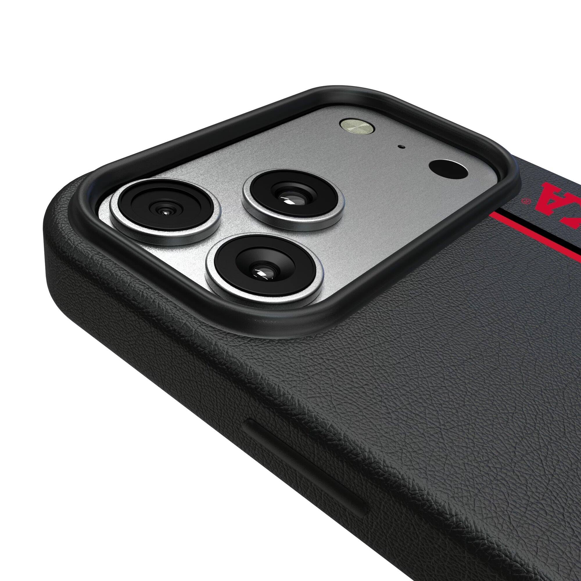 Alt View 2. Keyscaper - Nebraska Huskers iPhone Magnetic Bump Case - 16 Pro - Black.