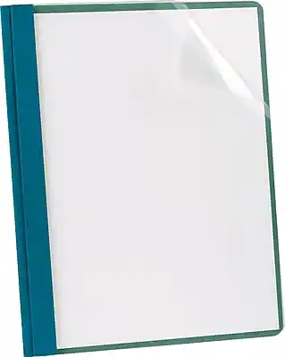 Front. Earthwise - Oxford 3-Prong Report Covers, 25/Box - Blue.