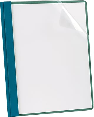 Front. Earthwise - Oxford 3-Prong Report Covers, 25/Box - Blue.