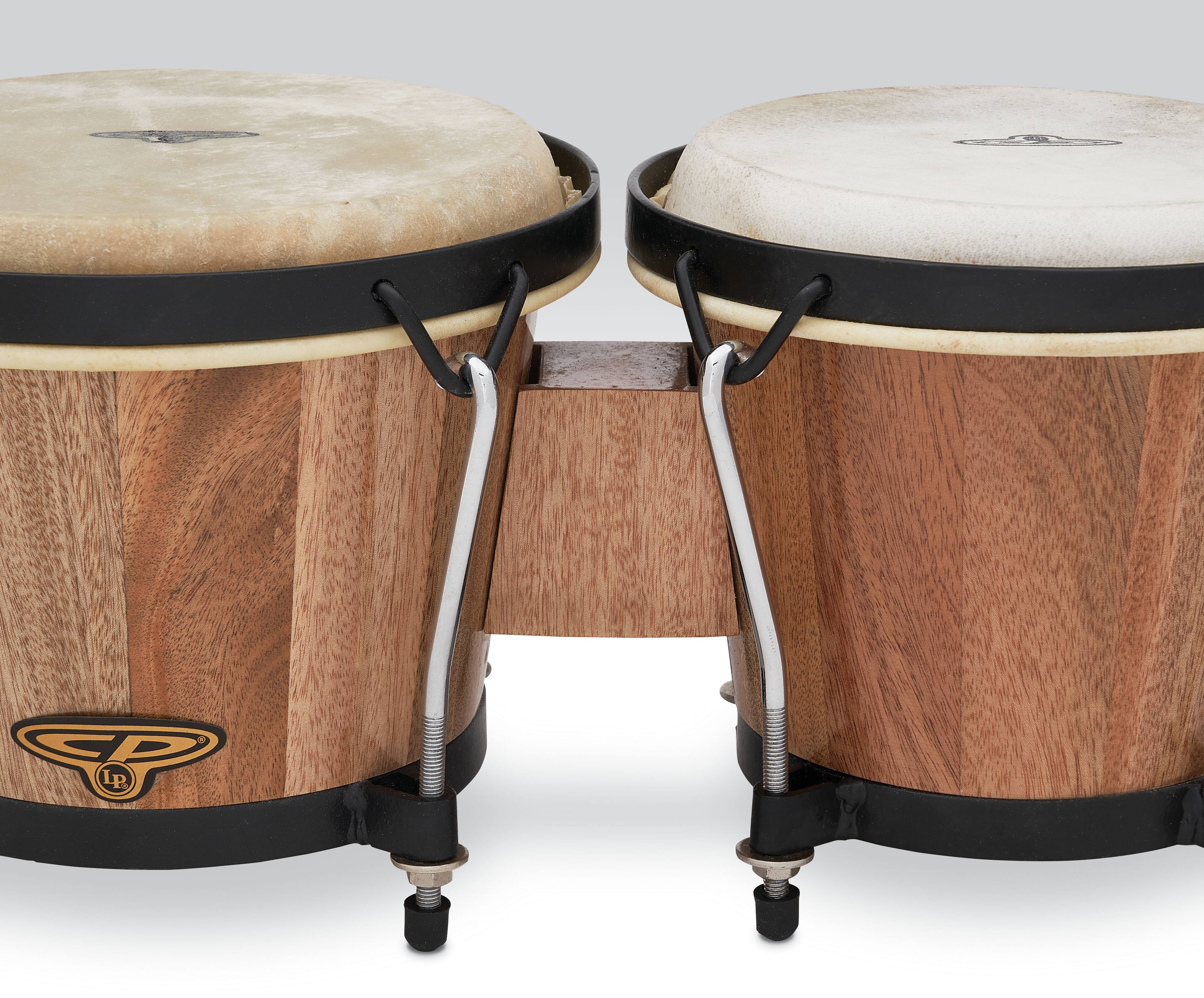 Angle. Latin Percussion - CP 6" & 7" Bongos.