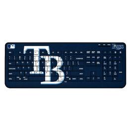 Keyscaper - Tampa Bay Rays Team Logo Wireless Keyboard - Multicolor