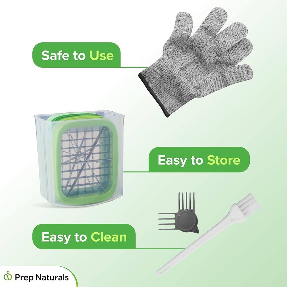 Safe to Use  
Easy to Store  
Easy to Clean  

Prep Naturals