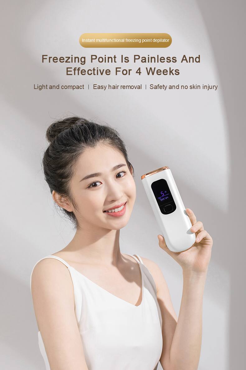 Instant multifunctional freezing point depilator  
Freezing Point Is Painless And Effective For 4 Weeks  
Light and compact | Easy hair removal | Safety and no skin injury