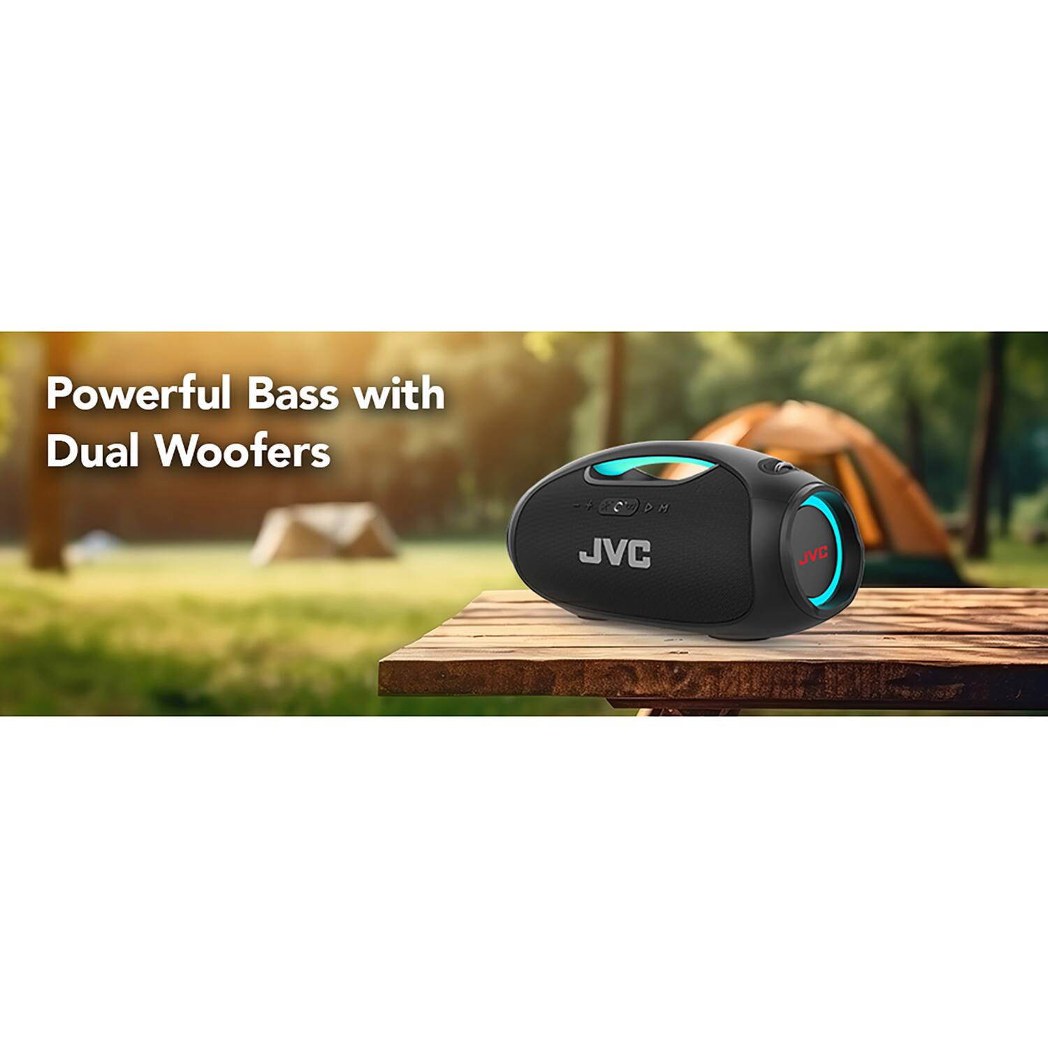 Powerful Bass with Dual Woofers

JVC