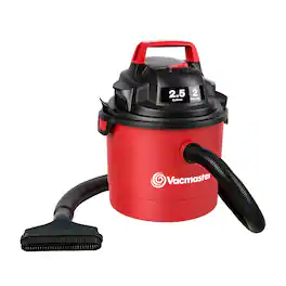 Vacmaster - VOM205P 1101 2.5-Gal 2 Peak HP Wall Mount Wet/Dry Vacuum Red