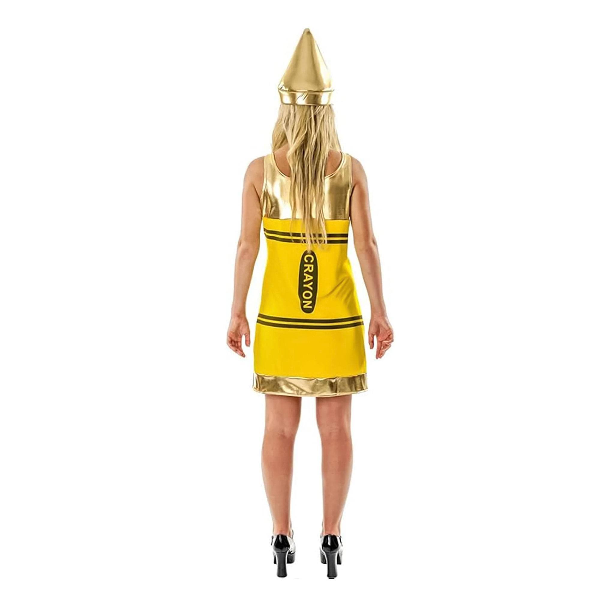 Alt View 10. Orion Costumes - Women's Yellow Crayon Fancy Dress Costume  MED - Yellow.