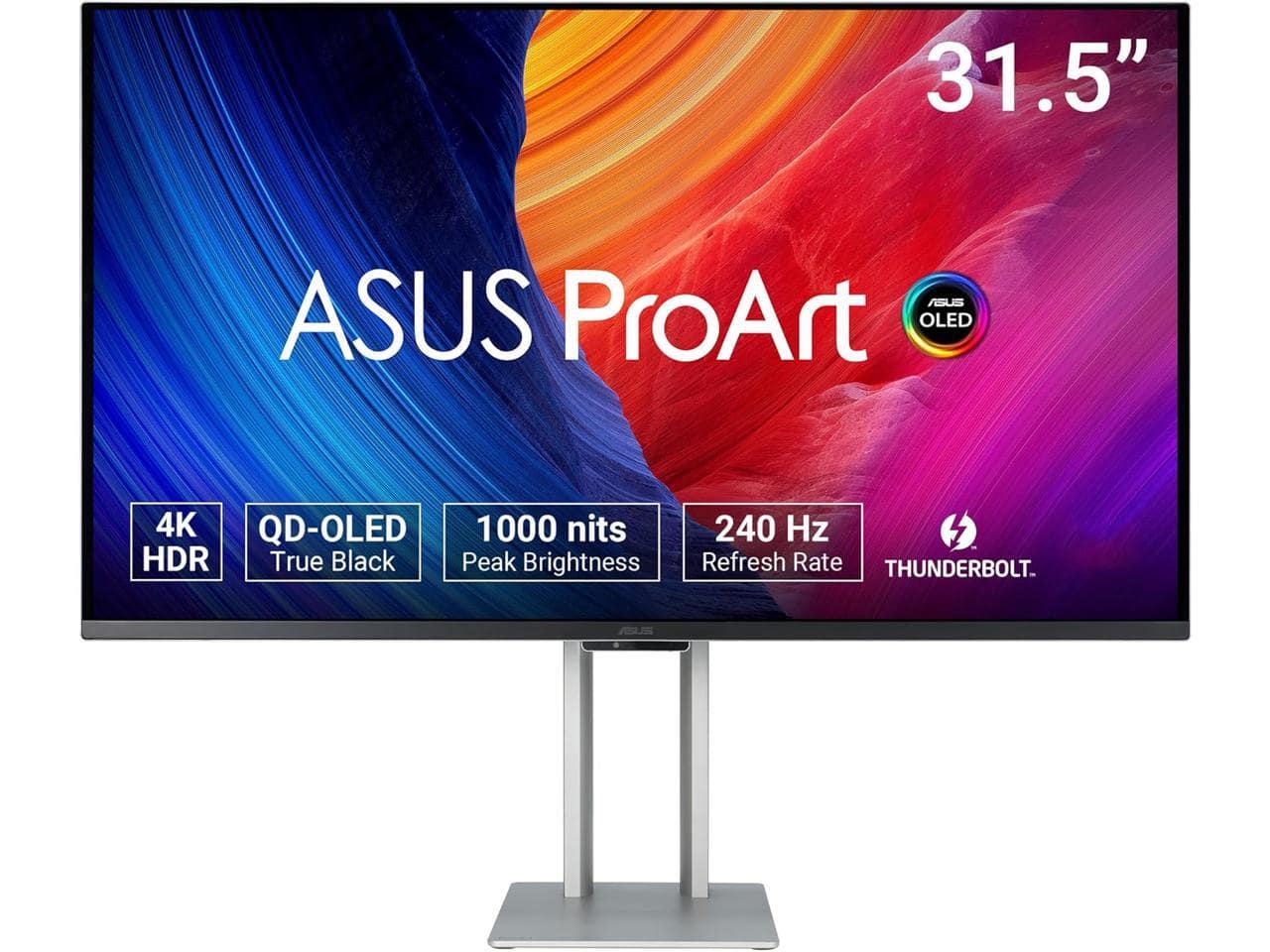 ASUS - ProArt PA32UCDM 32" 4K HDR QD-OLED Monitor - 240Hz, 0.1ms, Auto Calibration, Dolby Vision, 99% DCI-P3, Thunderbolt4