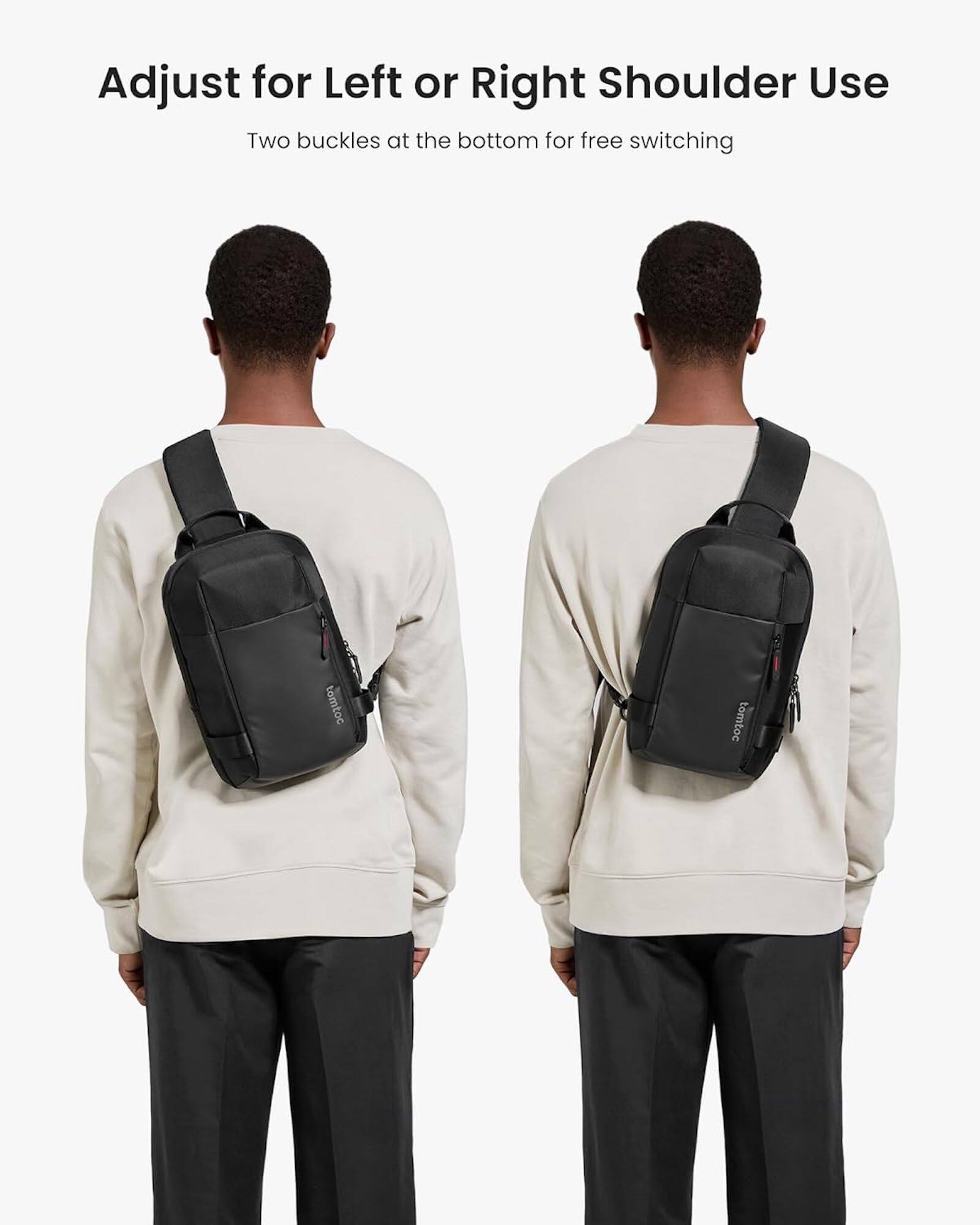 Adjust for Left or Right Shoulder Use: Two buckles at the bottom for free switching.