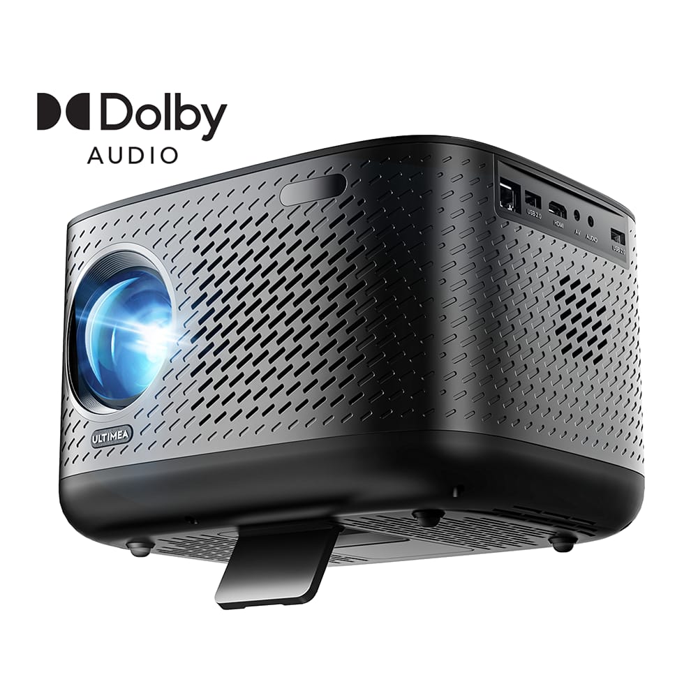 Ultimea - 1080P Projector,4K,WiFi 6 & Bluetooth 5.3,Netflix-Certified,700 ANSI Lumens,Dolby Audio - Apollo P50S - Black
