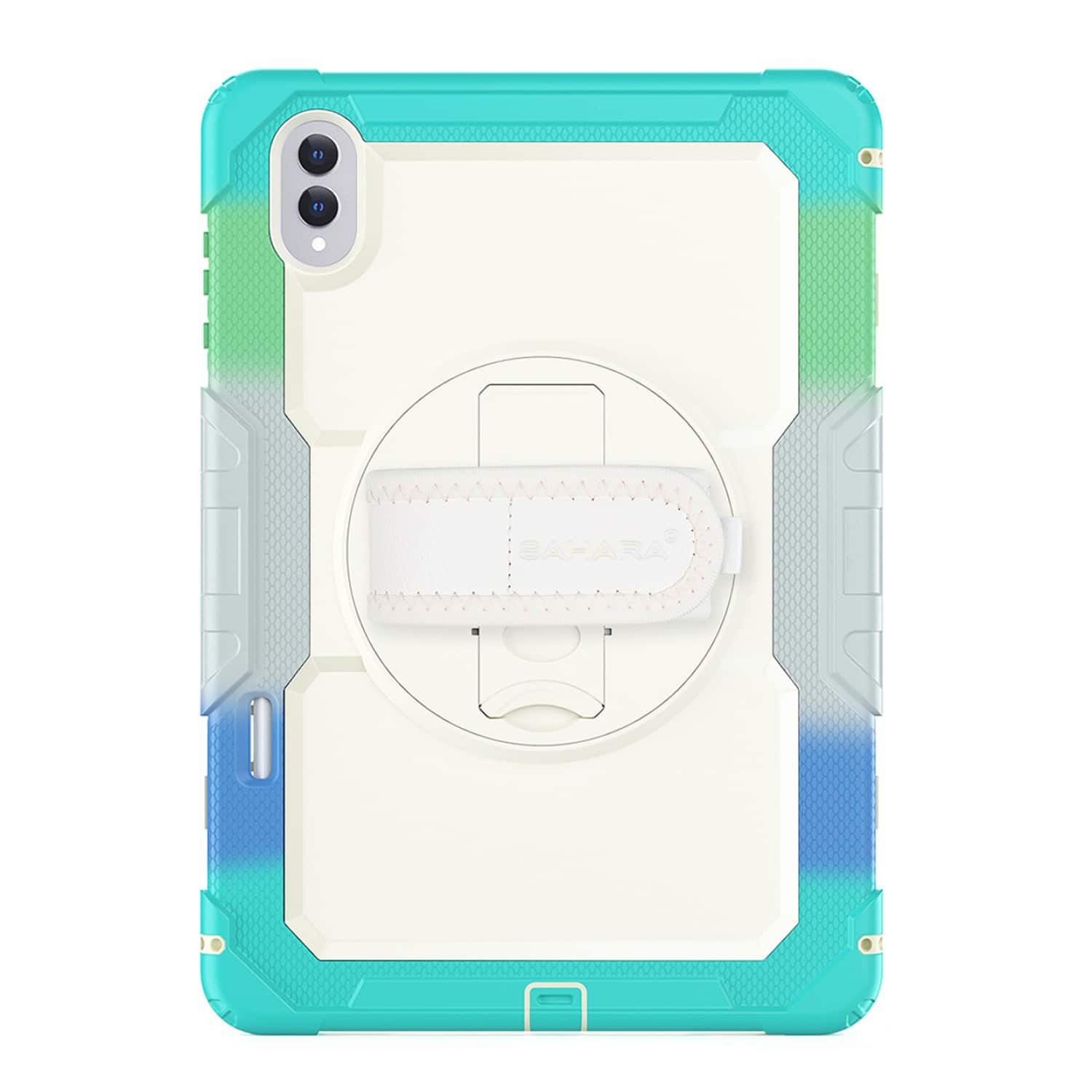 SaharaCase - Samsung Galaxy Tab S11 Ultra Case | Heavy Duty | Hand Strap & Shoulder Strap | Raider Series - Splash Blue