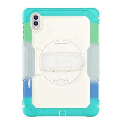 Front. SaharaCase - Samsung Galaxy Tab S11 Ultra Case | Heavy Duty | Hand Strap & Shoulder Strap | Raider Series - Splash Blue.