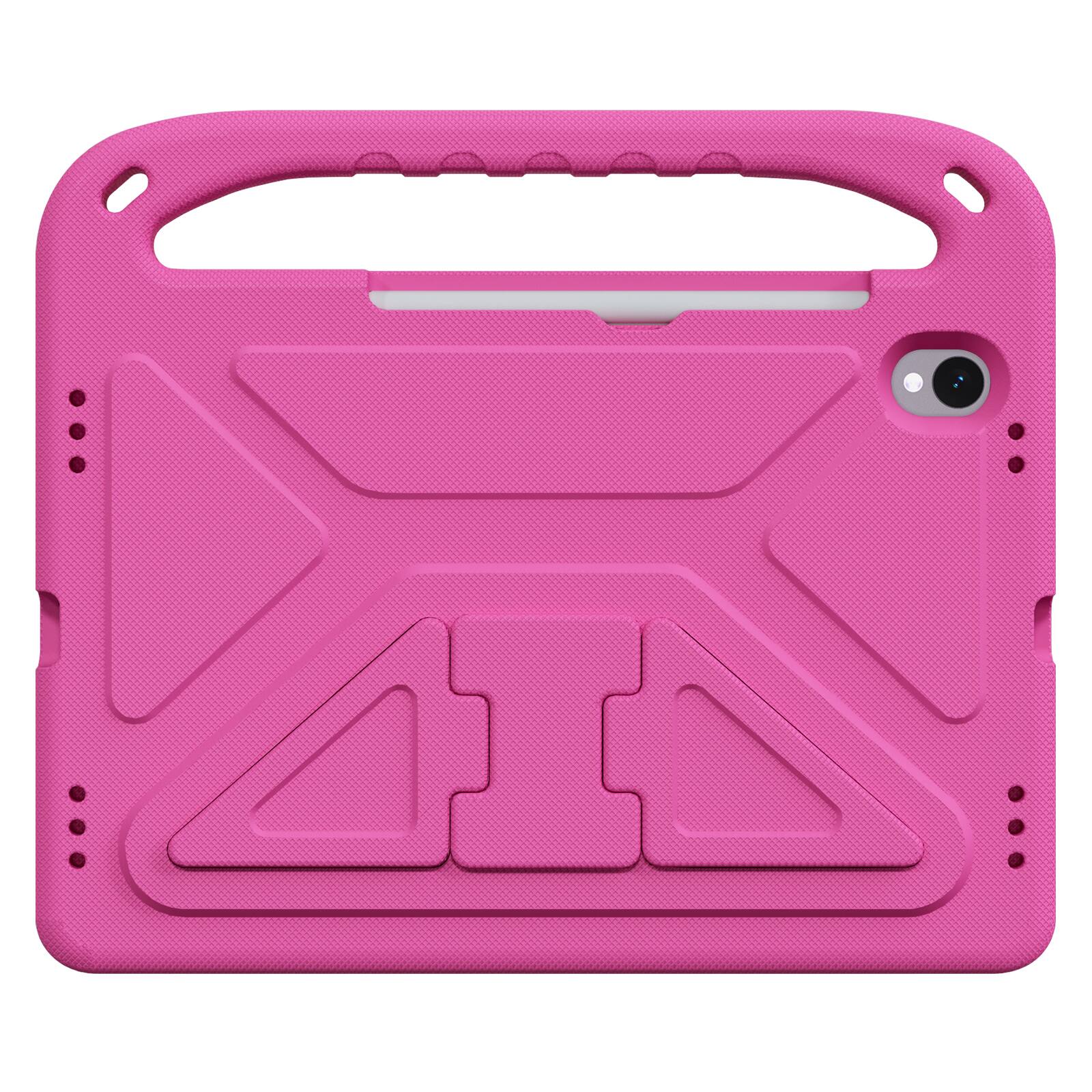 Angle. UUCOVER - Lightweight EVA Case for Samsung Galaxy Tab S11 11-inch 2025 SM-X730 X736B Shockproof Handle Kickstand Anti-Slip Cover - Rose.