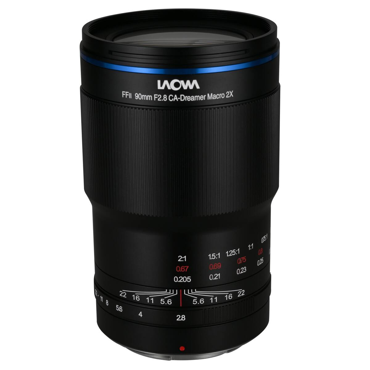 LAOWA FFII 90mm F2.8 CA-Dreamer Macro 2X

1:1 125:1

0.69 0.25 0.67 0.23 0.205 0.21

22 16 11 5.6 5.6

4 28