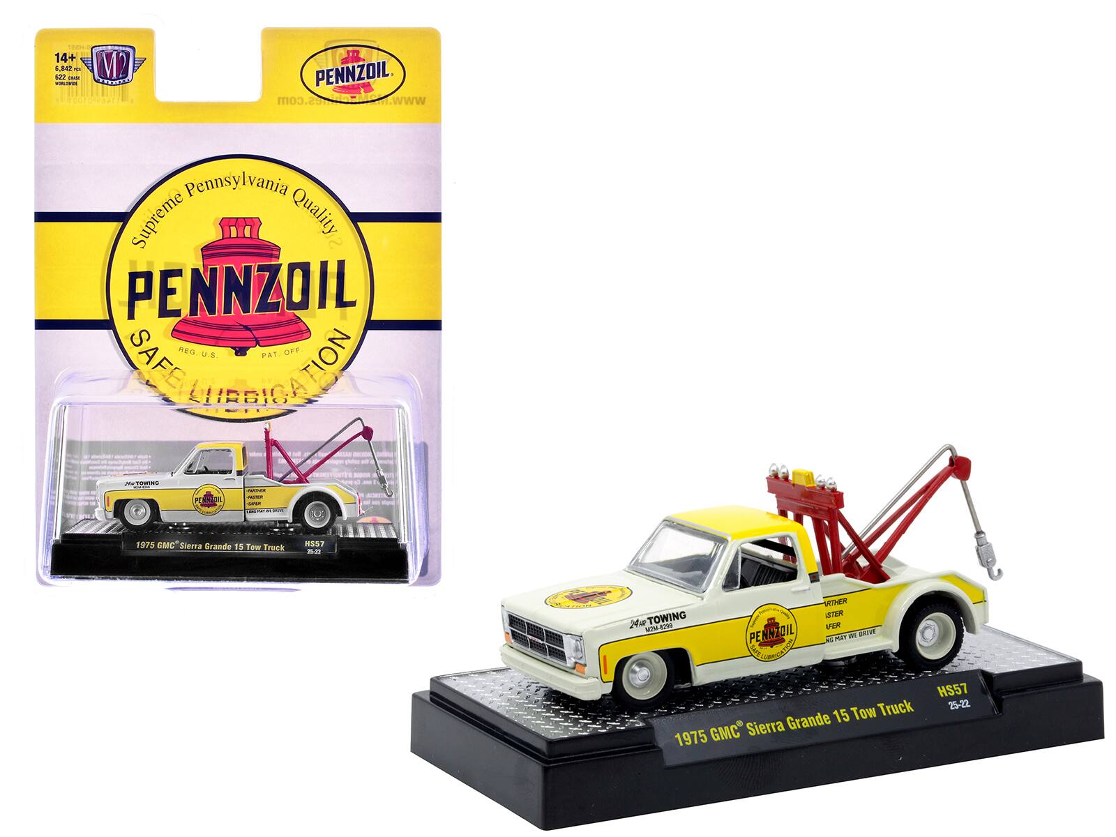 14+ L0 132 - M2 - CTga ror PENNZOIL. www.manos.com Pennsylvania Supreme Quality PENNZOIL REG.U.S UK PATOFF PAT OFF TION SAFE LUBRICATION - NorEN OOL - 1975 GMC Sierra Grande 15 Tow Truck HS57 m.m RTHER TOWING STEN 2a M2M-R299 PENNZOIL ael CIVE Pan NITE CERCAD 15 Tow Truck GMC Sierra Grande 1975 HS57 5-22

Supreme Pennsylvania Quality PENNZOIL is SAFE LUBRICATION REG.U.S PAT.OFF

1975 GMC Sierra Grande 15 Tow Truck HS57 26-22

24HR TOWING
WE'RE HERE TO HELP
WE'RE HERE TO HELP
WE'RE HERE TO HELP
WE'RE HERE TO HELP

HS57
26-22