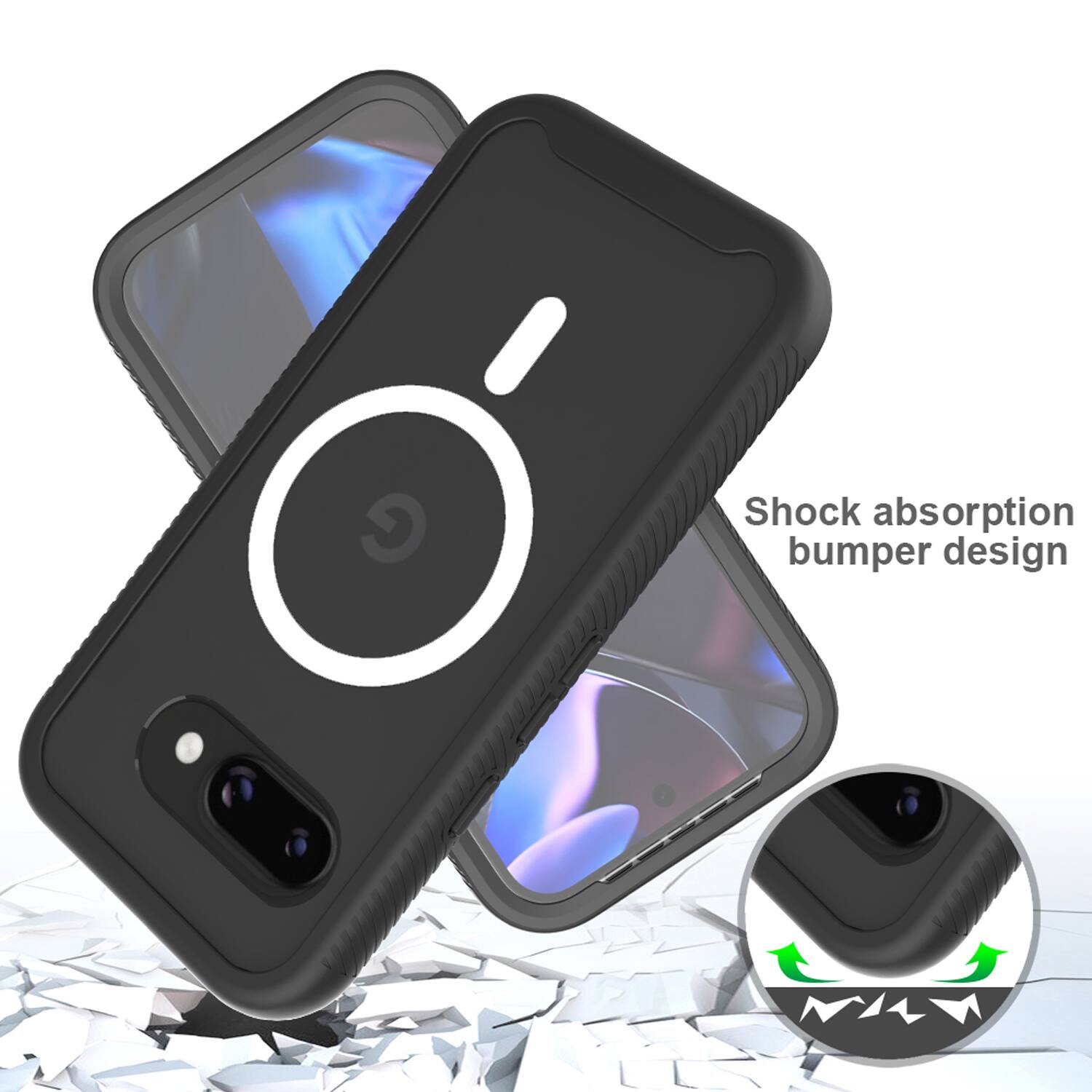 Shock absorption bumper design