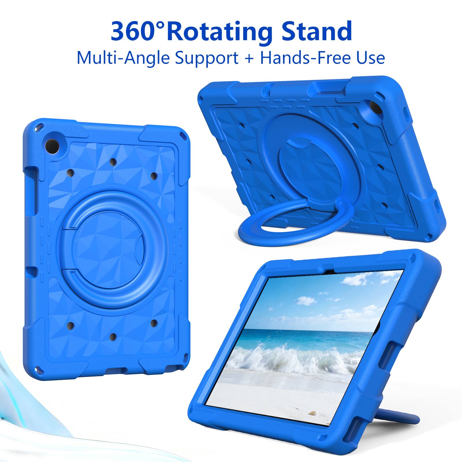 360° Rotating Stand  
Multi-Angle Support + Hands-Free Use