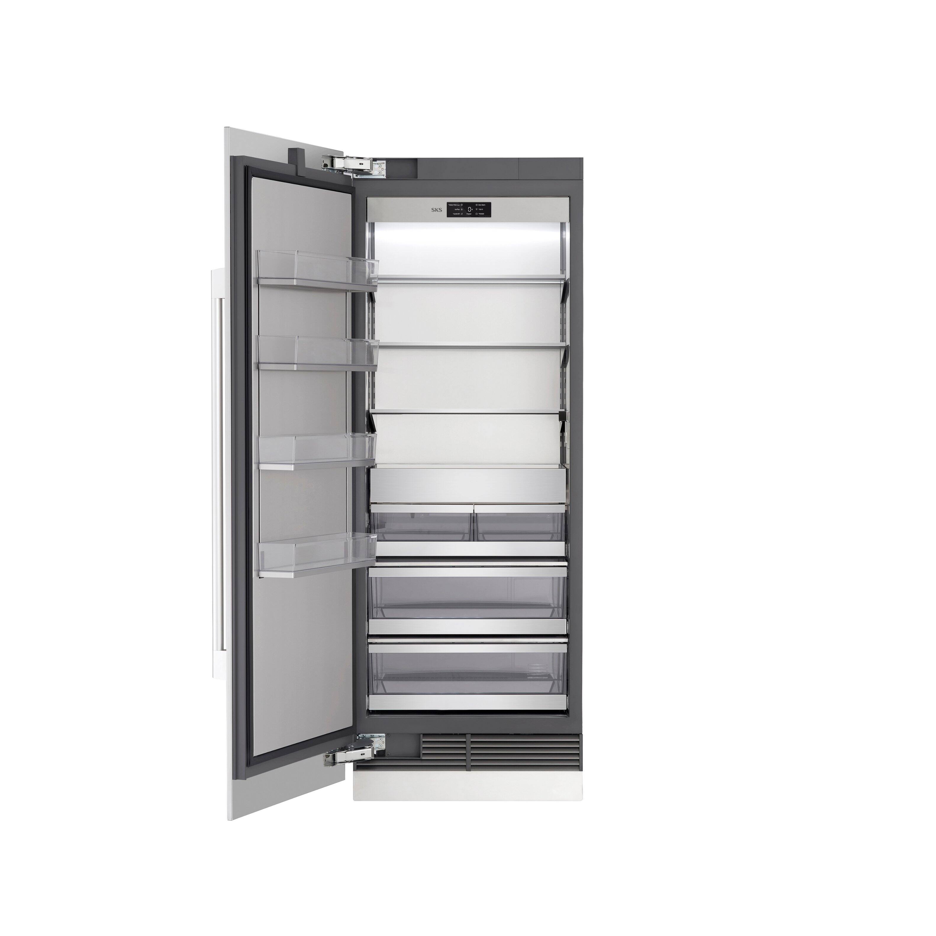 Alt View 14. SKS - 30-inch Wide 17.8 Cu. Ft. Smart Built-In Freezer Column with SKS Frostrum Ice Maker - Custom Panel Ready.