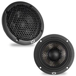 NVX - XQS3 v2 (XQS3v2) 200W Peak (100W RMS) 3.5in X-Series NEO Midrange Speakers with Carbon Fiber Cones
