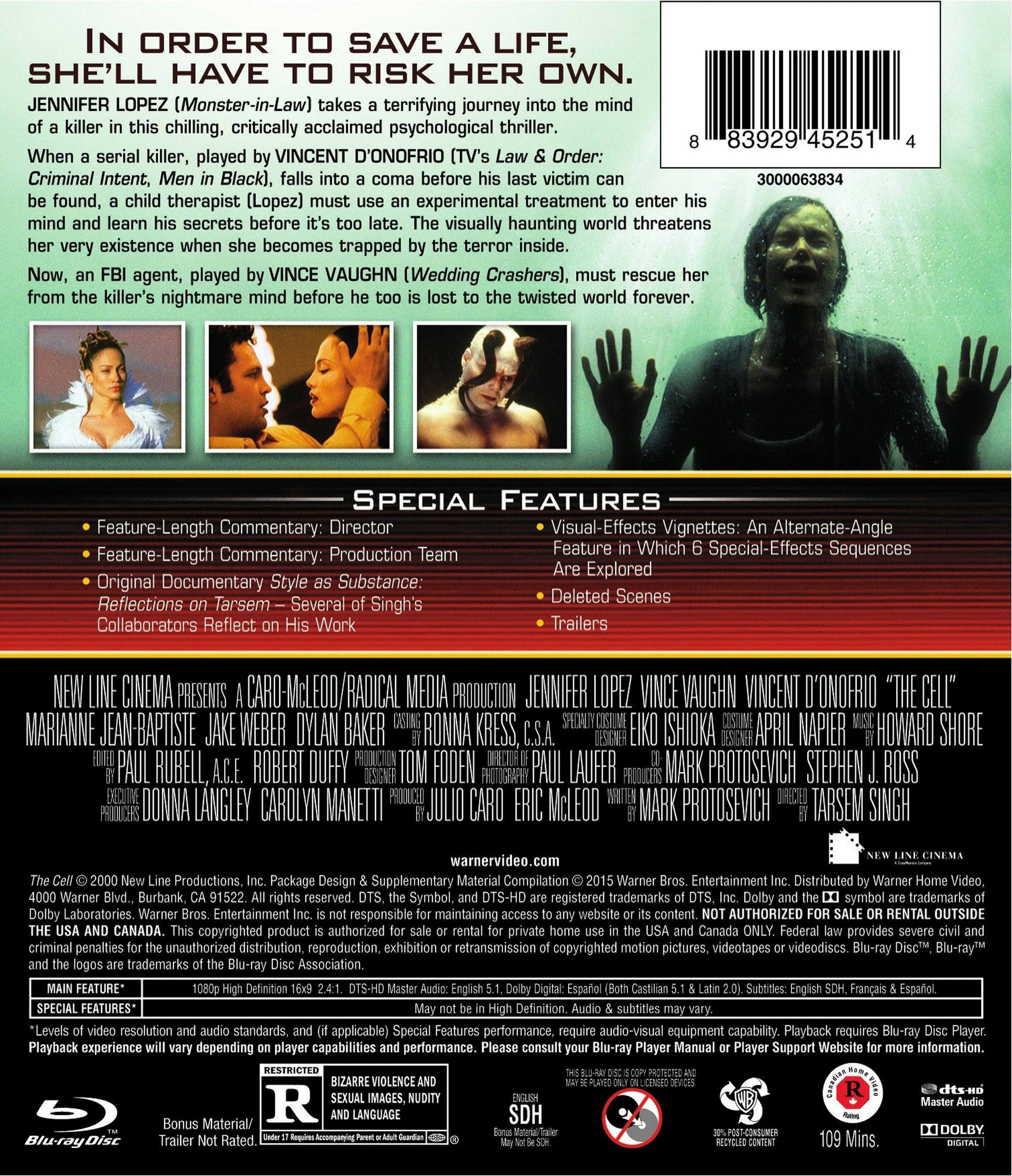 Back. The Cell [Blu-ray].