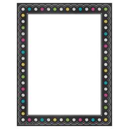 Teacher Created Resources - Chalkboard Brights Computer Paper 50 Sheets