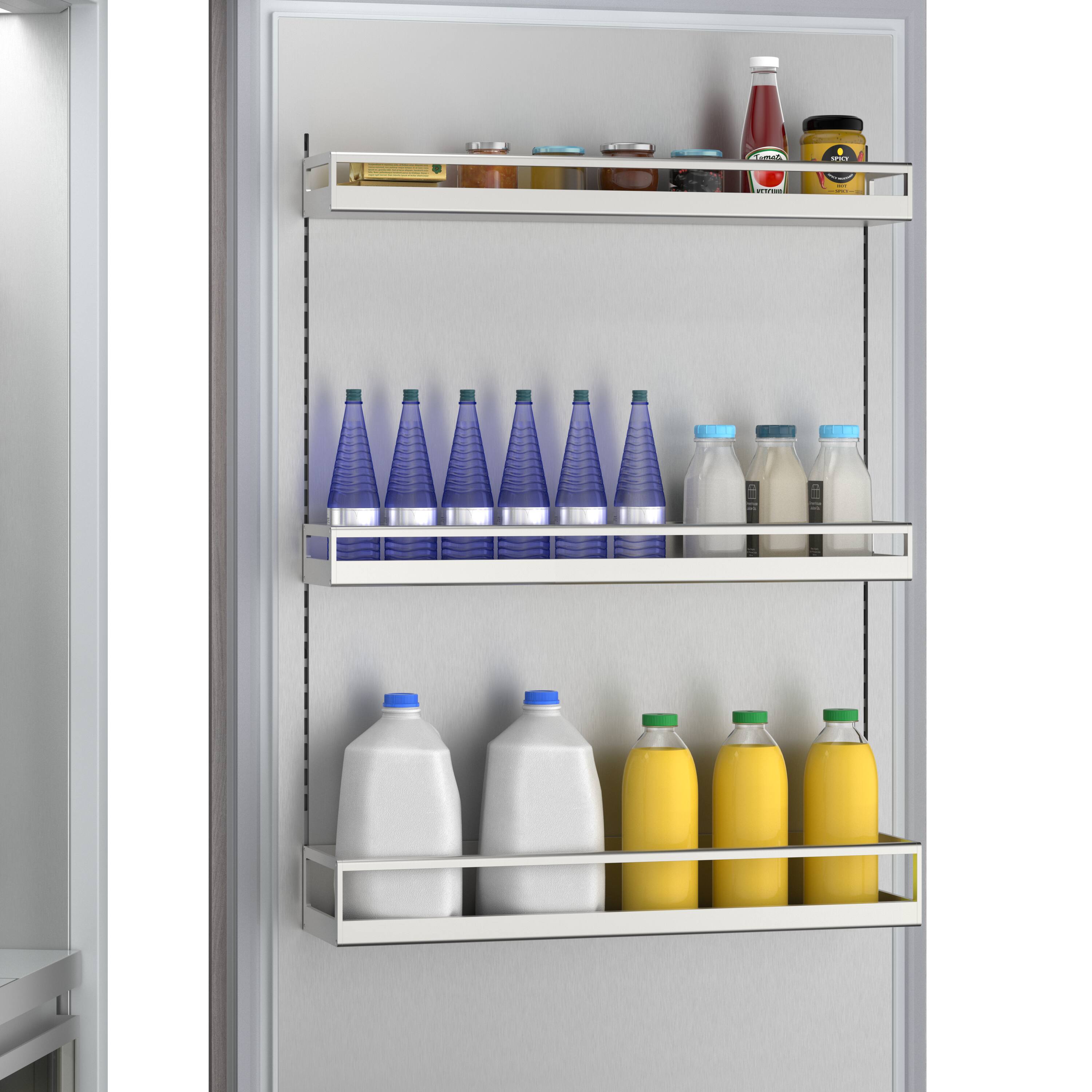 Alt View 3. Thermador - Freedom Collection 36 in Wide 22 Cu. Ft. Smart Built-in Column Refrigerator - Custom Panel Ready.