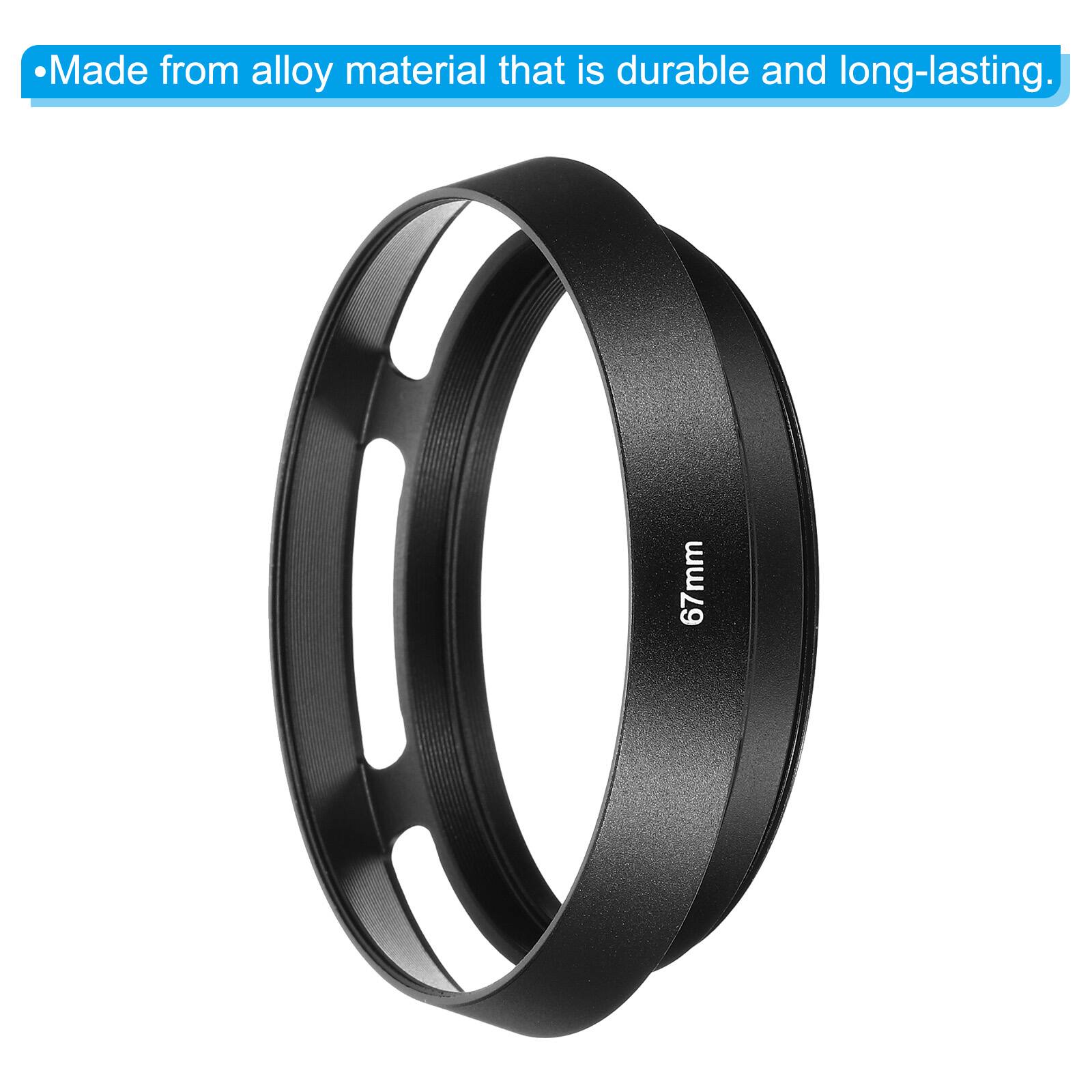 Made from alloy material that is durable and long-lasting. 67mm