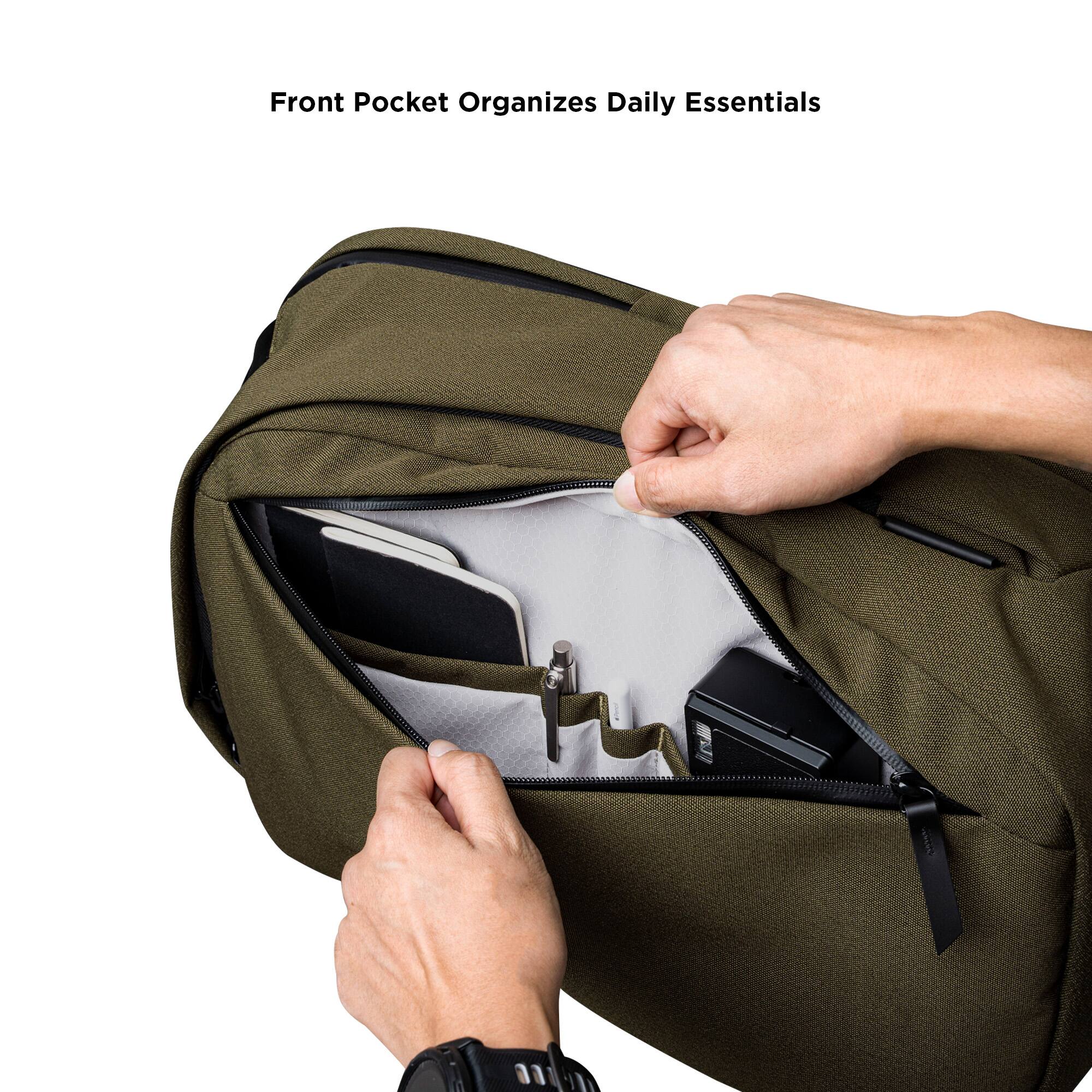 Front Pocket Organizes Daily Essentials