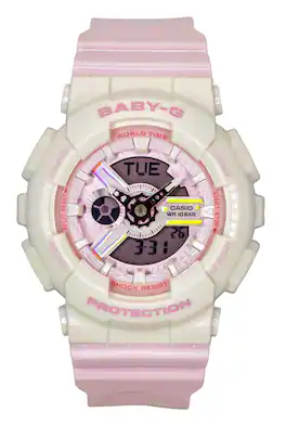 Casio - Baby-G Analog Digital Resin Strap Dial Quartz BA-110PD-4A 100M Women's Watch - Pink