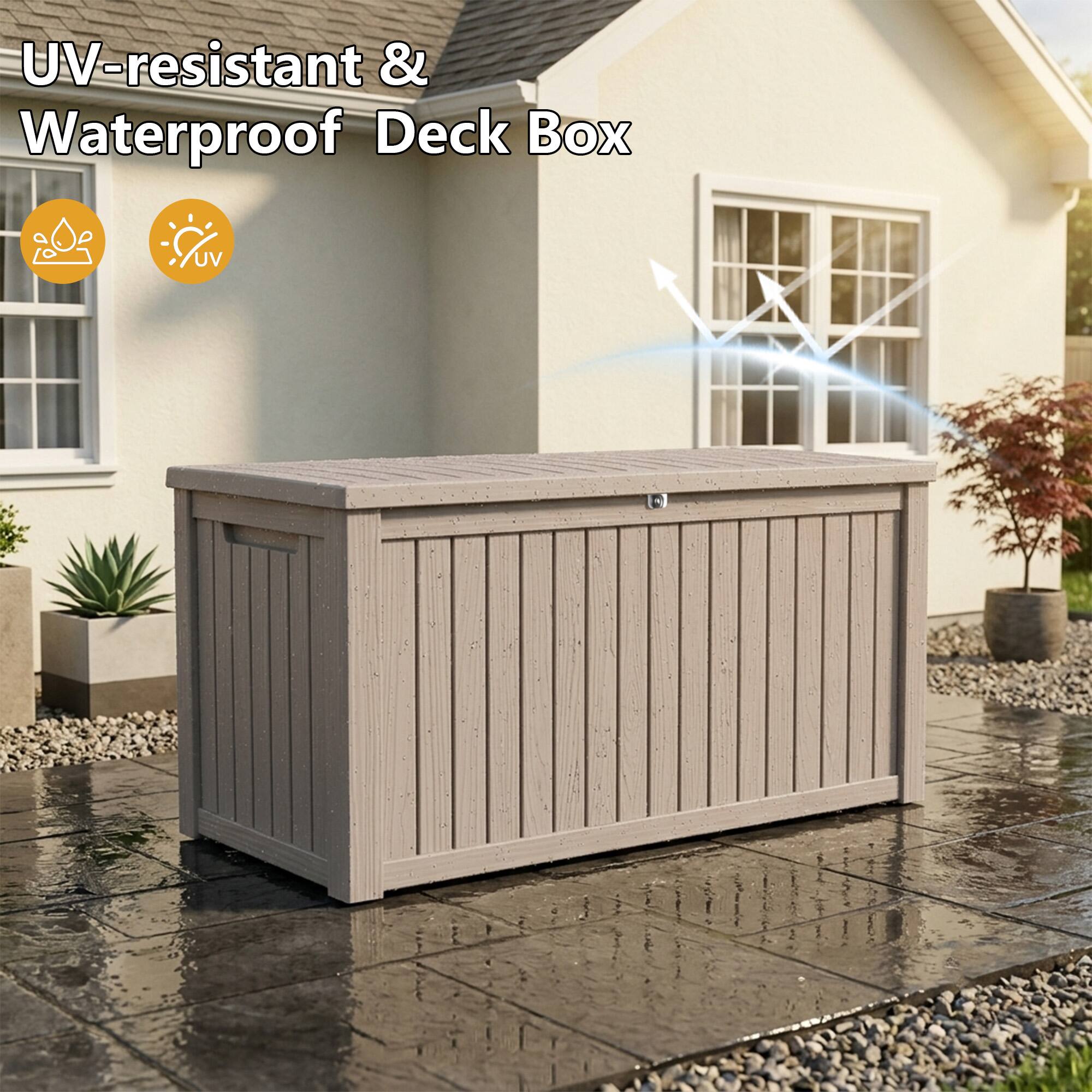 UV-resistant & Waterproof Deck Box