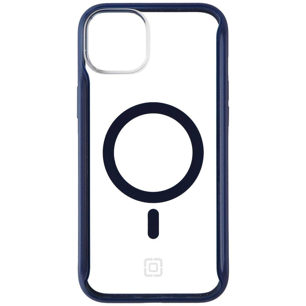 Back. Incipio - Incipio AeroGrip Case for MagSafe for Apple iPhone 14 Plus - Midnight Navy/Clear - Midnight Navy/Clear.