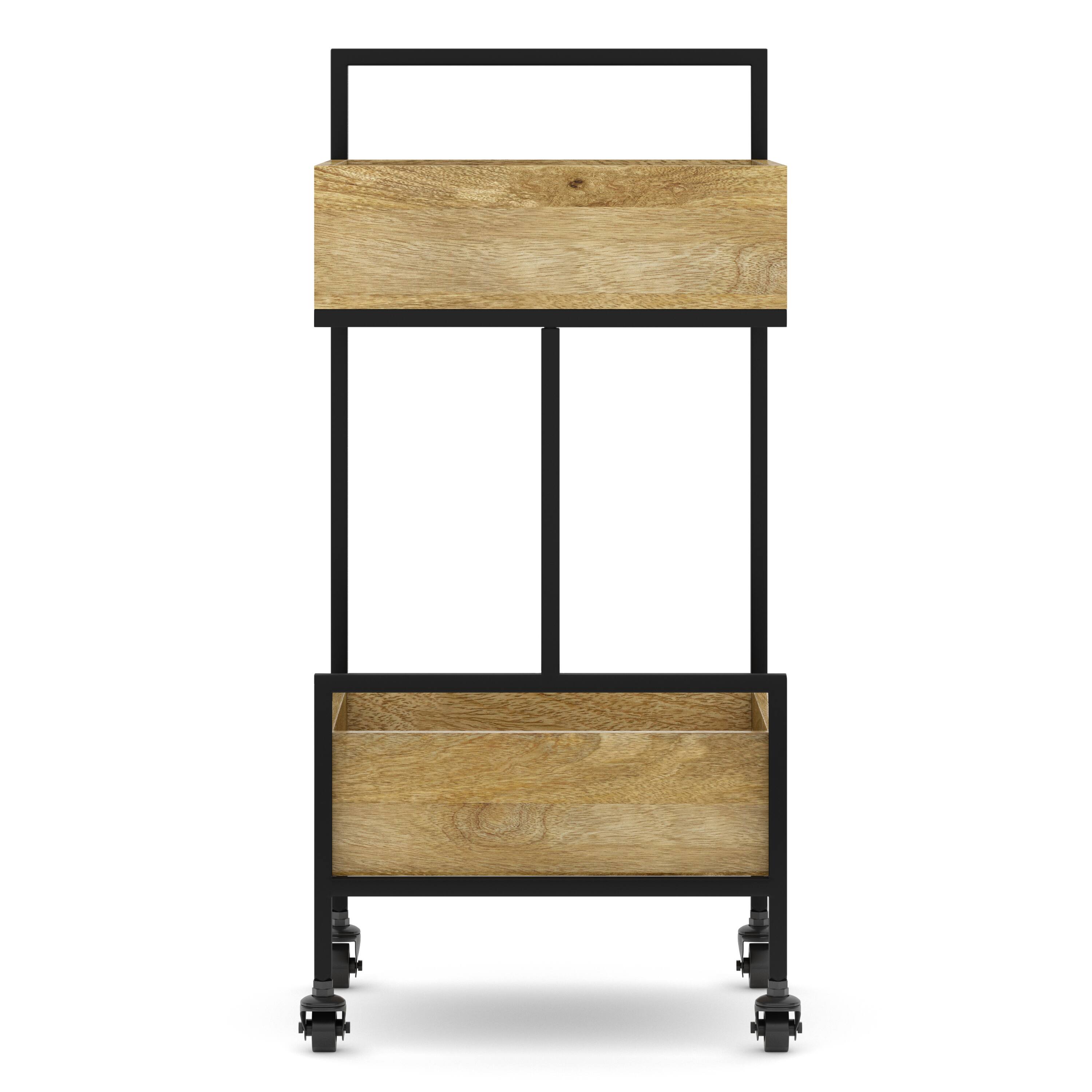 Left. Simpli Home - Hobbs Bar Cart - Natural.