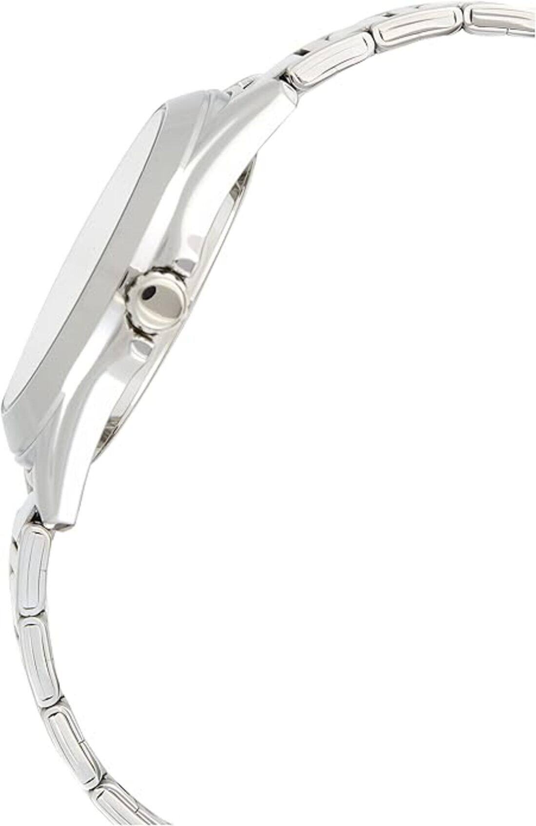 Left. Casio - Classic Analog Quartz MTP-1370D-7A2 Stainless Steel Silver Dial Men's Watch 50M - Silver, White.