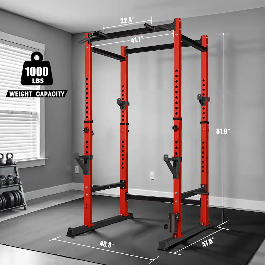 Brick Attic 1000LB Capacity Power Rack, Rack Cage for Weight Training