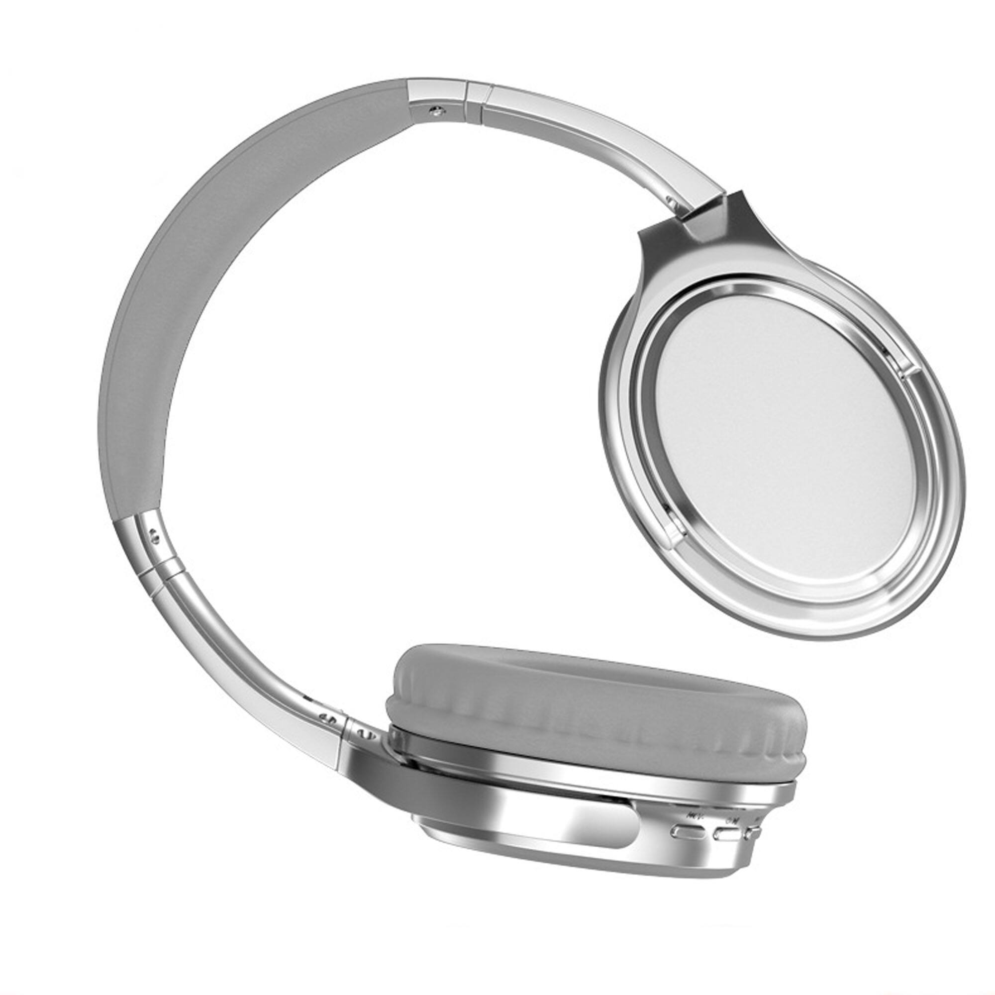 Front. YONWAY - Vintage Headworn Bluetooth Earphones, Adjustable & Foldable Headset, Support AUX/TF Card/USB, Hi-Fi Audio.