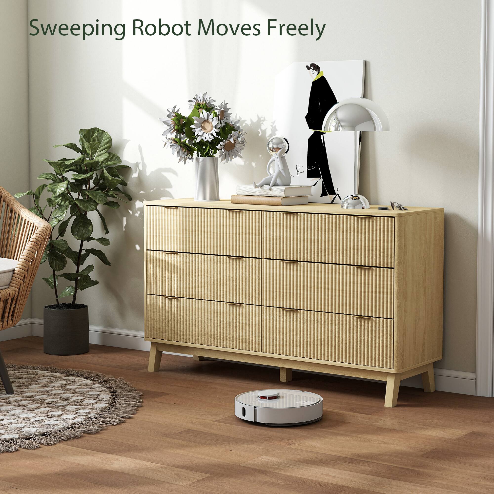 Sweeping Robot Moves Freely, Ri ci