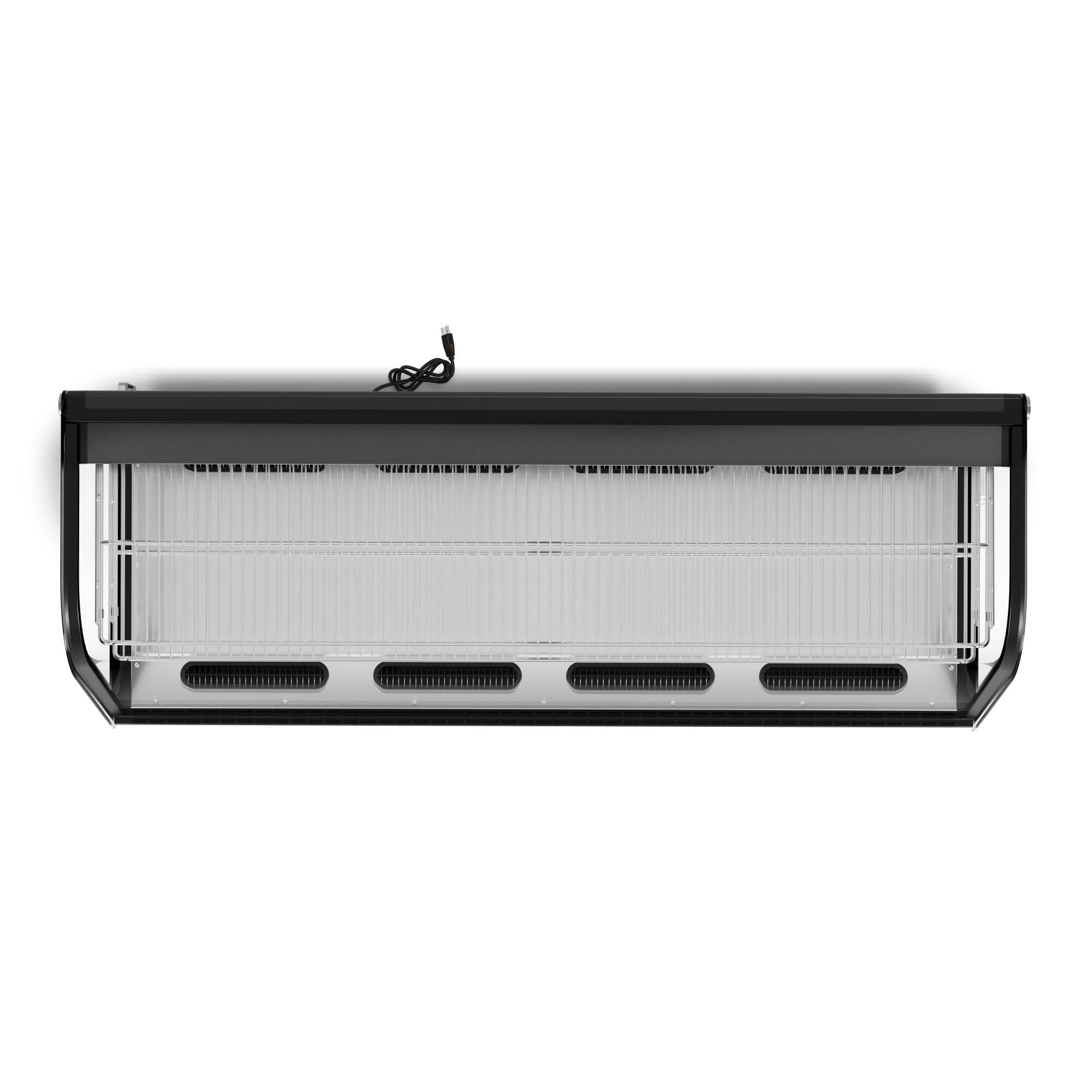 Alt View 4. Koolmore - 60 in. Countertop Bakery Display Refrigerator in Black, 8 cu. ft. (CDC-8C-BK) - Black.