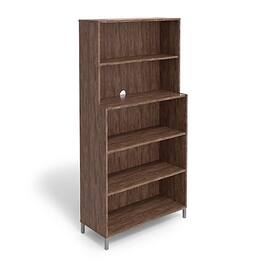 Union & Scale - Essentials 5 Shelf 72"H Laminate Bookcase - Espresso
