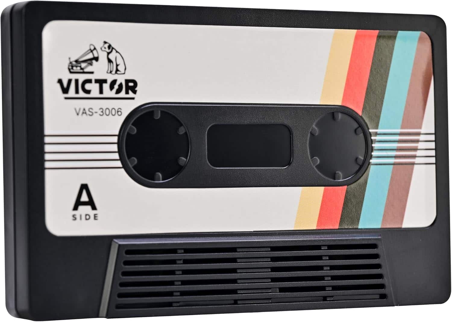 Victor - Retro Cassette Bluetooth Speaker with TWS Pairing, FM Radio, and Aux Input, 2-Pack