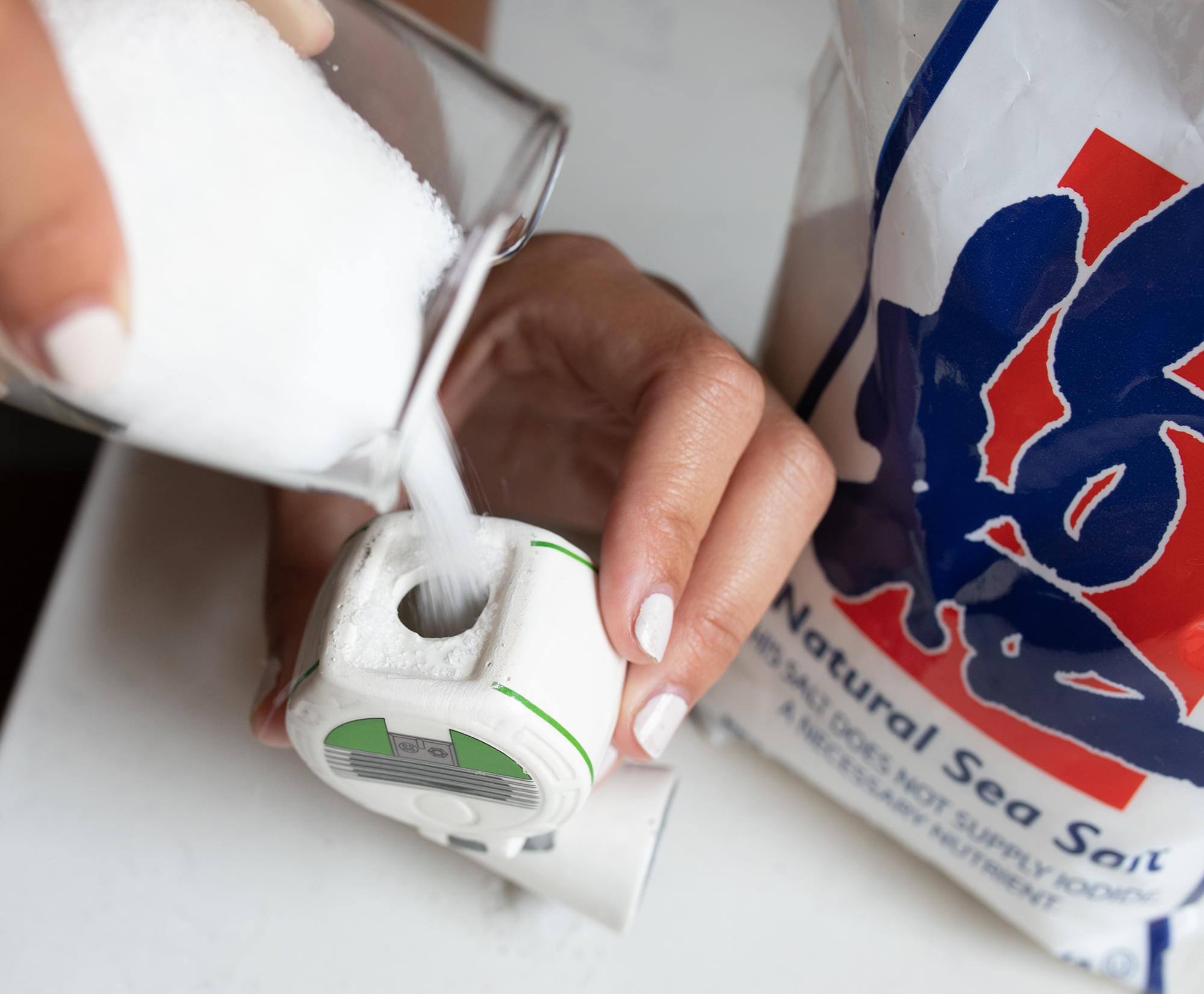 Natural Sea Salt  
Does Not Supply Sodium