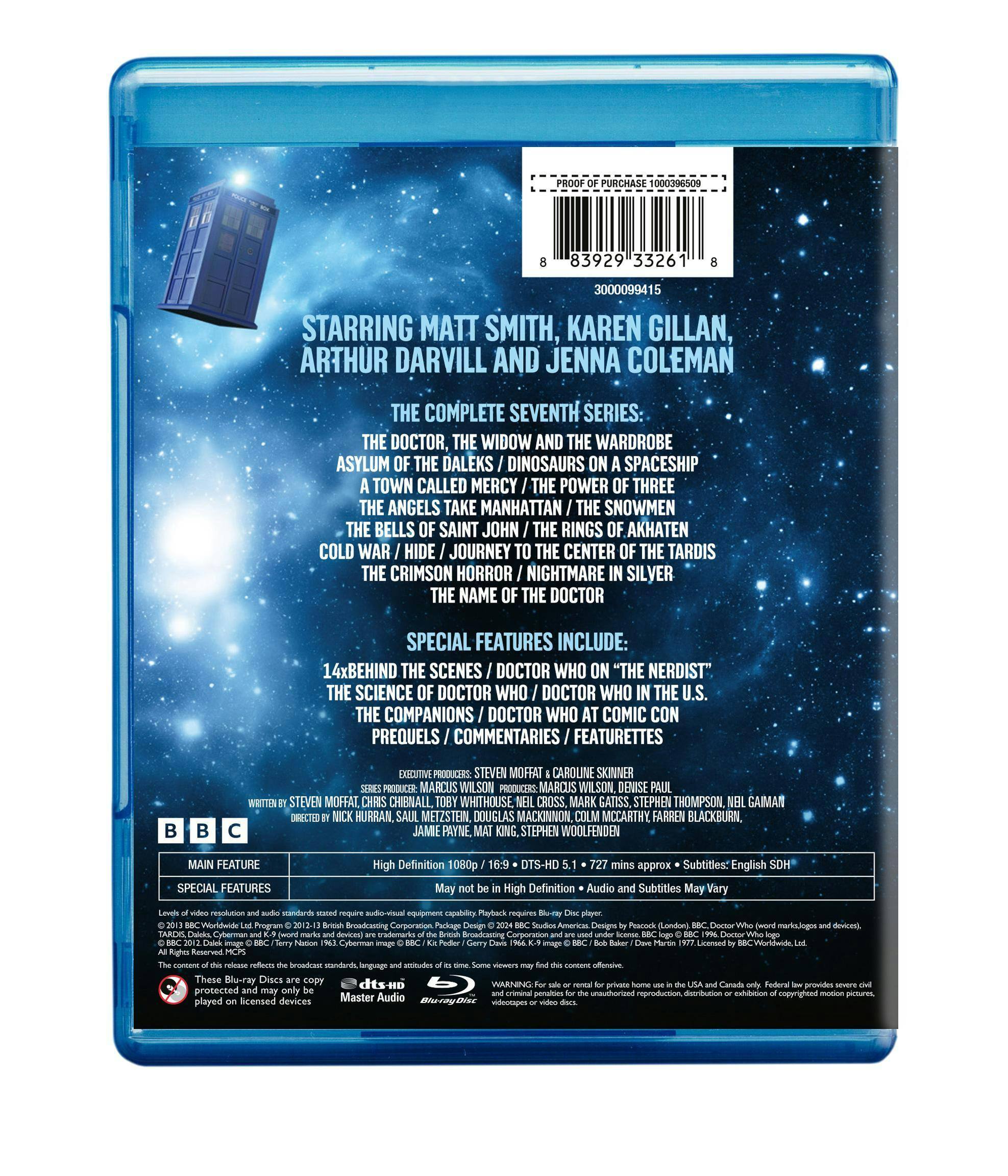 Back. Doctor Who: The Complete Seventh Series [Blu-ray].