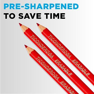 PRE-SHARPENED TO SAVE TIME  
TICONDEROGA  
TICONDEROGA  
TICONDEROGA  
ERASABLE  
ERASABLE  
ERASABLE