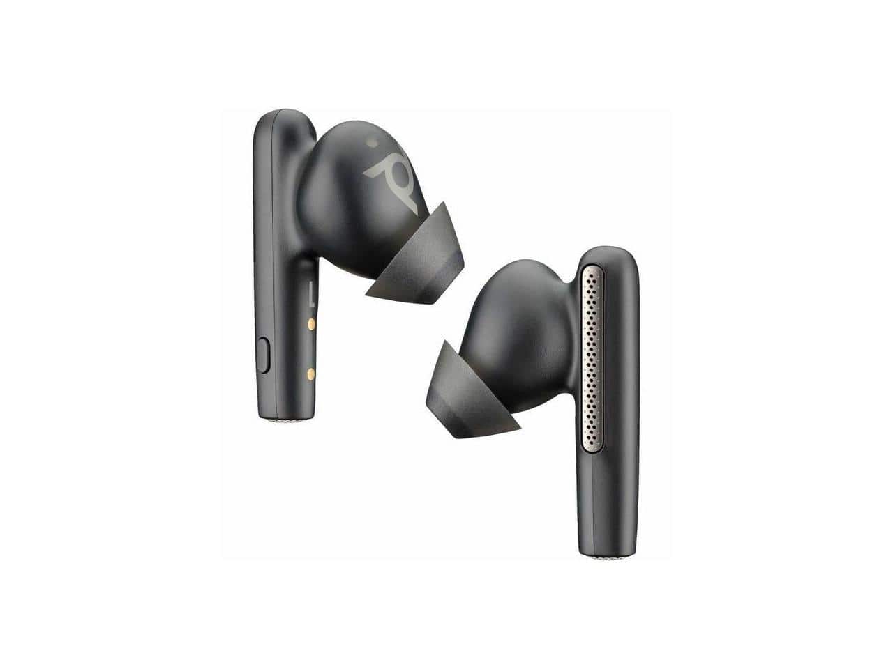 Poly - Voyager Free 60+ UC Carbon Earbuds +BT700 USB-C Adapter +Touchscreen Charge Case (7Y8G4AA) - Black