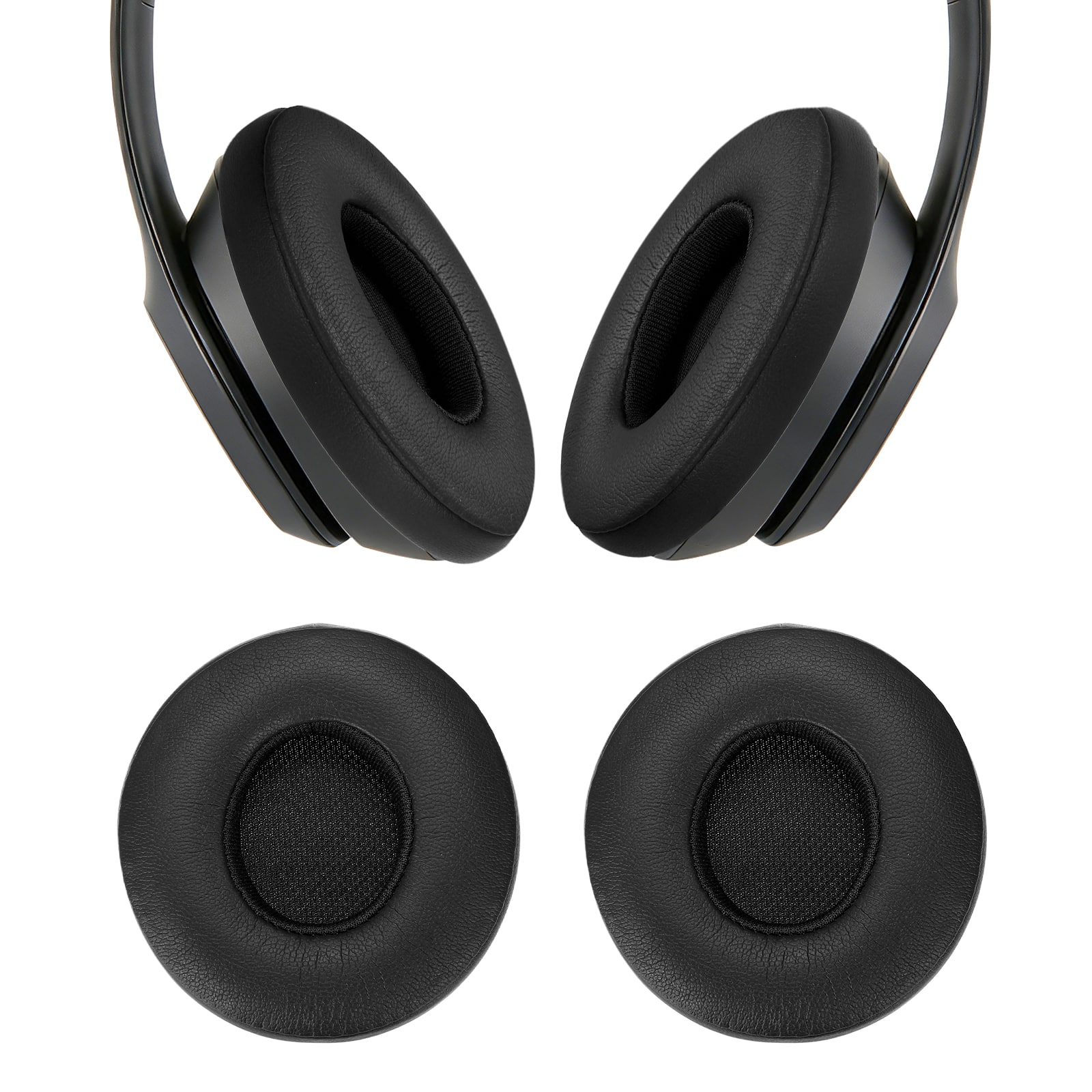 Unique Bargains - 2pcs Universal Wireless Ear Pads Replacement Cushions 2.9x2.6 Inch High Density for Headphones Gaming - Black