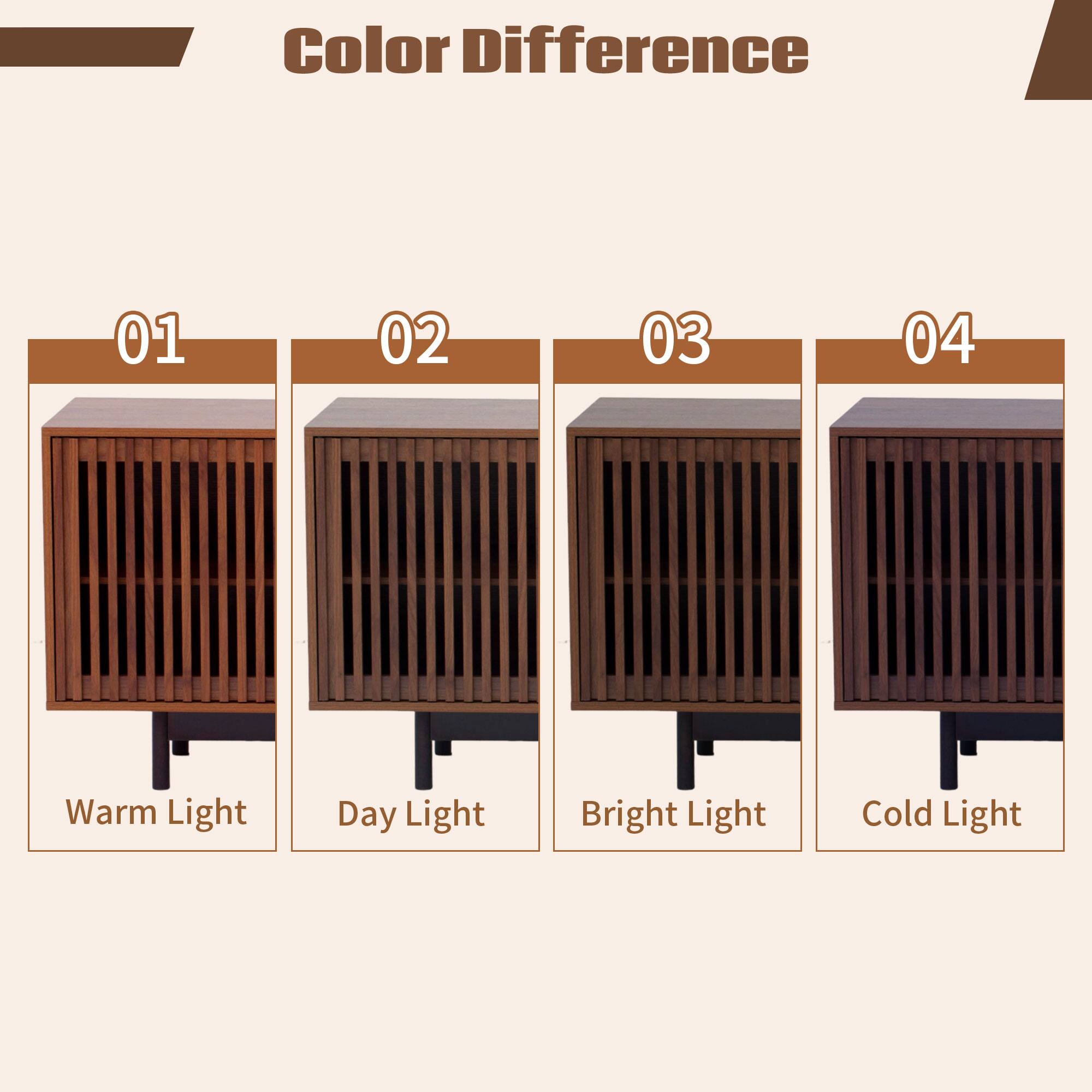 Color Difference

01 Warm Light  
02 Day Light  
03 Bright Light  
04 Cold Light
