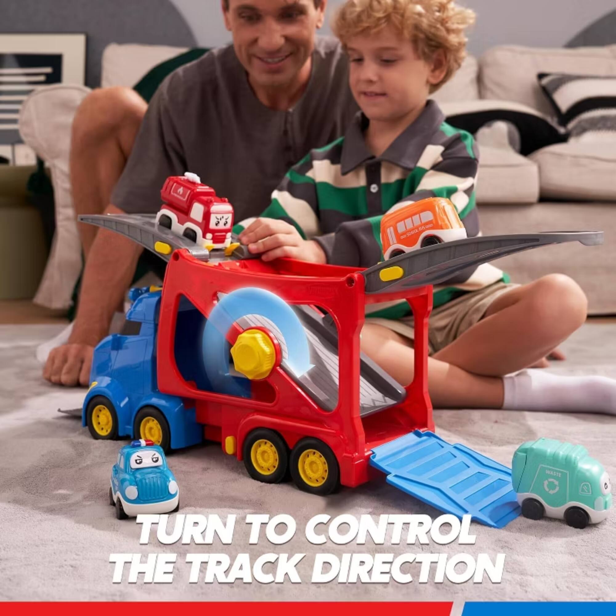 TURN TO CONTROL THE TRACK DIRECTION