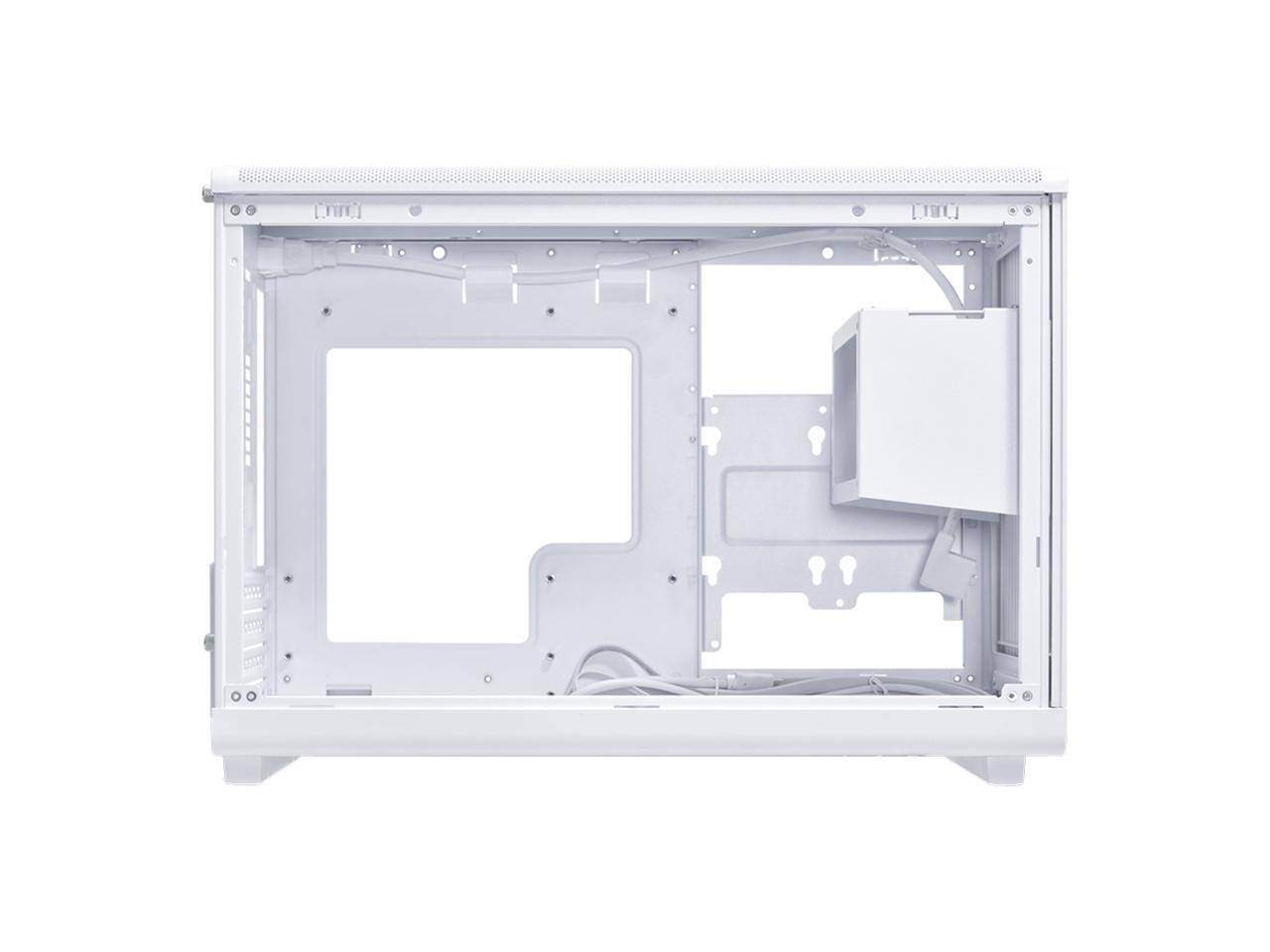 Alt View 9. Lian Li - LIAN LI A3-mATX White SPCC M-ATX / ITX Computer Case ------ A3-mATX-W - White.