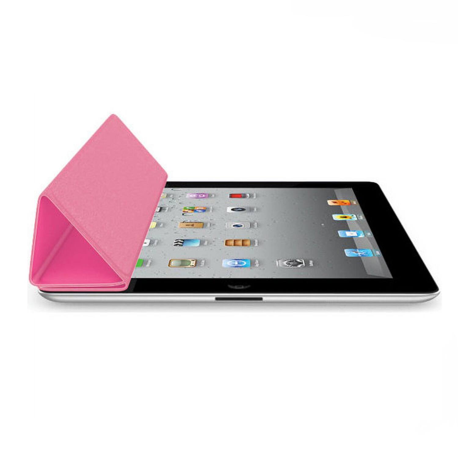Left. Stock Preferred - Smart Protective Cover for iPad - Pink.