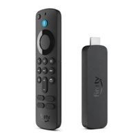 Amazon - Fire TV Stick 4K streaming device, includes support for Wi-Fi 6, Dolby Vision/Atmos, free & live TV - Black - Front_Zoom