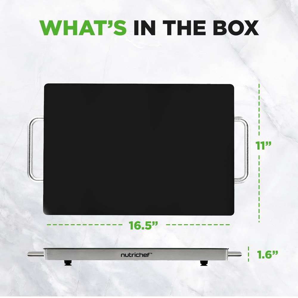 WHAT'S IN THE BOX

11" x 16.5" x 1.6" nutrichef