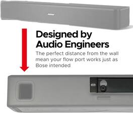 Schertz - Solo 5 Wall Mount Bracket for Bose Solo 5 & Series II Soundbar – Complete Kit - Black